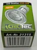 The image shows the packaging of an LED spotlight. Produktbild-Vorschau