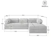 Masseno Ecksofa ETERA mit Schlaffunktion, Modulares Produktbild-Vorschau 7
