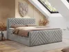 MKS MEBLE Boxspringbett 200x200 mit Bettkasten Matratze H3 Produktbild-Vorschau 1