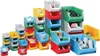 A collection of colorful plastic storage bins stacked in various configurations. Náhled obrázku produktu