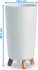 Gracia Tubus Slim vaso da fiori bianco moderno gambe lucide Anteprima dell’immagine prodotto 11