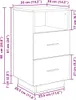 vidaXL Comodini 2 pezzi con 2 cassetti rovere Sonoma Anteprima dell’immagine prodotto 8