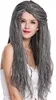 WIG ME UP Perücke Krepplocken Schwarz Grau Hippie Hexe Produktbild-Vorschau 3