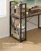 A shelf unit next to a desk with computer monitors. Produktbild-Vorschau