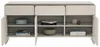 Selsey Lummo - Credenza a 3 ante con 3 cassetti, grigio Anteprima dell’immagine prodotto 4