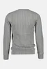 Gant Pull-over col rond gris uni 100% coton tricoté Voir les images du produit 12