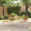 vidaXL Esstisch 90x90x75 cm Massives Akazienholz und Produktbild-Vorschau 2