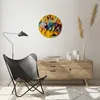 Wanduhr - Rund - Glasuhr - Abstraktion modern - 40x40cm - Produktbild-Vorschau 6