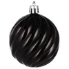A single black Christmas ornament with a spiral design. Náhľad obrázku produktu