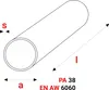 GAL-INDUSTRIAL | Tubo tondo in alluminio - 20x1mm - 200cm - Anteprima dell’immagine prodotto 2
