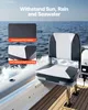 VEVOR 1 Stk. Bootssitz Bootsstuhl mit niedriger Rückenlehne Produktbild-Vorschau 3