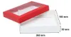 Dekorative Geschenkbox, rot, 260 x 180 x 50 mm, mit Fenster Produktbild-Vorschau 2