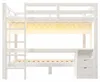 Premium Hochbett 140x200 & 90x200 cm Kiefernholz - Produktbild-Vorschau 13