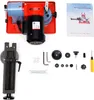 A collection of tools and a saw blade grinding machine are laid out on a white background. Náhled obrázku produktu