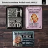 LANOLU Retro Blechschild Faultier, lustige Sprüche Schild Produktbild-Vorschau 6