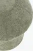Pouf Tiana 45.5 x 43 x 45.5 cm Sperrholz MDF Chenille Grün Produktbild-Vorschau 2