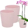 KOTARBAU® 2e Set Blumentopf Rosa Keramik glasiert  ⌀ 12 cm Produktbild-Vorschau 1