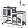 PawHut Clapier š€ lapin sur roulettes cage š€ lapin Voir les images du produit 5