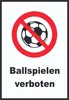 Ballspielen verboten Schild A1 Rückseite selbstklebend Produktbild-Vorschau 1