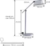 Lindby LED-Tischleuchte Thies, grau, ABS, Höhe 78cm, Produktbild-Vorschau 5