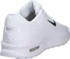A white Nike Air Max sneaker shown from the side and back. Produktbild-Vorschau