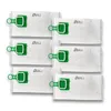 A stack of six vacuum cleaner bags, each with a green plastic attachment and the brand name 'ARLI' printed on it. Produktbild-Vorschau