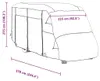 vidaXL Telo protettivo per camper grigio 570x235x275 cm in Anteprima dell’immagine prodotto 8