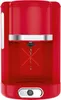 A red filter coffee machine with a silver band and a black coffee dispenser. Anteprima dell’immagine prodotto