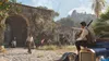 A scene depicting a rural setting with people and a vintage car. Produktbild-Vorschau