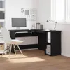 vidaXL Eck-Schreibtisch Schwarz Eichen-Optik 120 x 140 x 75 Produktbild-Vorschau 2