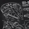 style3 Millennium Falcon Herren T-Shirt blaupause falkon, Produktbild-Vorschau 2
