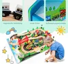 Spieltisch aus Holz, 80-teiliges Eisenbahn-Set, Produktbild-Vorschau 3