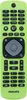 A bright green Philips remote control is shown against a light green background. Produktbild-Vorschau