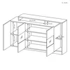 Masseno Kommode ALBINA 155 cm Sideboard und 3 Türen für Produktbild-Vorschau 5