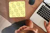 MuchoWow® Mauspad Mousepad Obst - Schablonen - Gelb 20x20 Produktbild-Vorschau 3