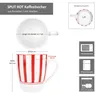 Split rot Streifen 6er Set Kaffeebecher 300ml Produktbild-Vorschau 6