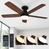 Deckenventilator mit Beleuchtung Schwarz Ø106cm H22cm 40W Produktbild-Vorschau 1