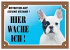Nobby Warntafel Französische Bulldogge weiß Produktbild-Vorschau 1