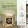 PawHut Kratztonne, 37 cm Hoch Katzentonne, Katzenhöhle mit Produktbild-Vorschau 4