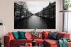 MuchoWow® Poster Amsterdamer Gracht - Schwarz und weiß Produktbild-Vorschau 2