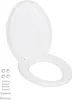 Koupelna a sprcha WC sedátko - Soft Close - bílé Náhled obrázku produktu 1