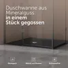 doporro Duschtasse 100x120x3cm aus Mineralguss in Anthrazit Produktbild-Vorschau 2
