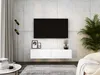 MEUBLE TV : Blanc mat, 140 x 34 x 32 cm Voir les images du produit 2