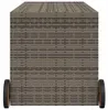 vidaXL Coffre de jardin à roulettes Gris 283L Poly rotin Voir les images du produit 5
