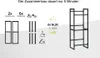 An assembly guide for a shelf unit, showing parts and assembly steps with text indicating speed. Náhled obrázku produktu