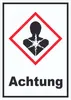 Schild Gesundheitsgefahr Achtung Sensibilisierung der Produktbild-Vorschau 1