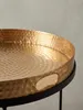 Couchtisch 2er Set Gold / Schwarz Metall Hammerschlag Produktbild-Vorschau 6