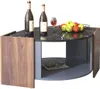 Couchtisch 96.5x63x40cm, Marmorplatte, Nussbaum in Produktbild-Vorschau 6