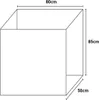 Mobile Lavatoio bianco Garden 80x50X85 PVC Anteprima dell’immagine prodotto 5
