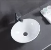 Lavabo ovale con troppopieno in Vetroceramica bianco per Anteprima dell’immagine prodotto 5